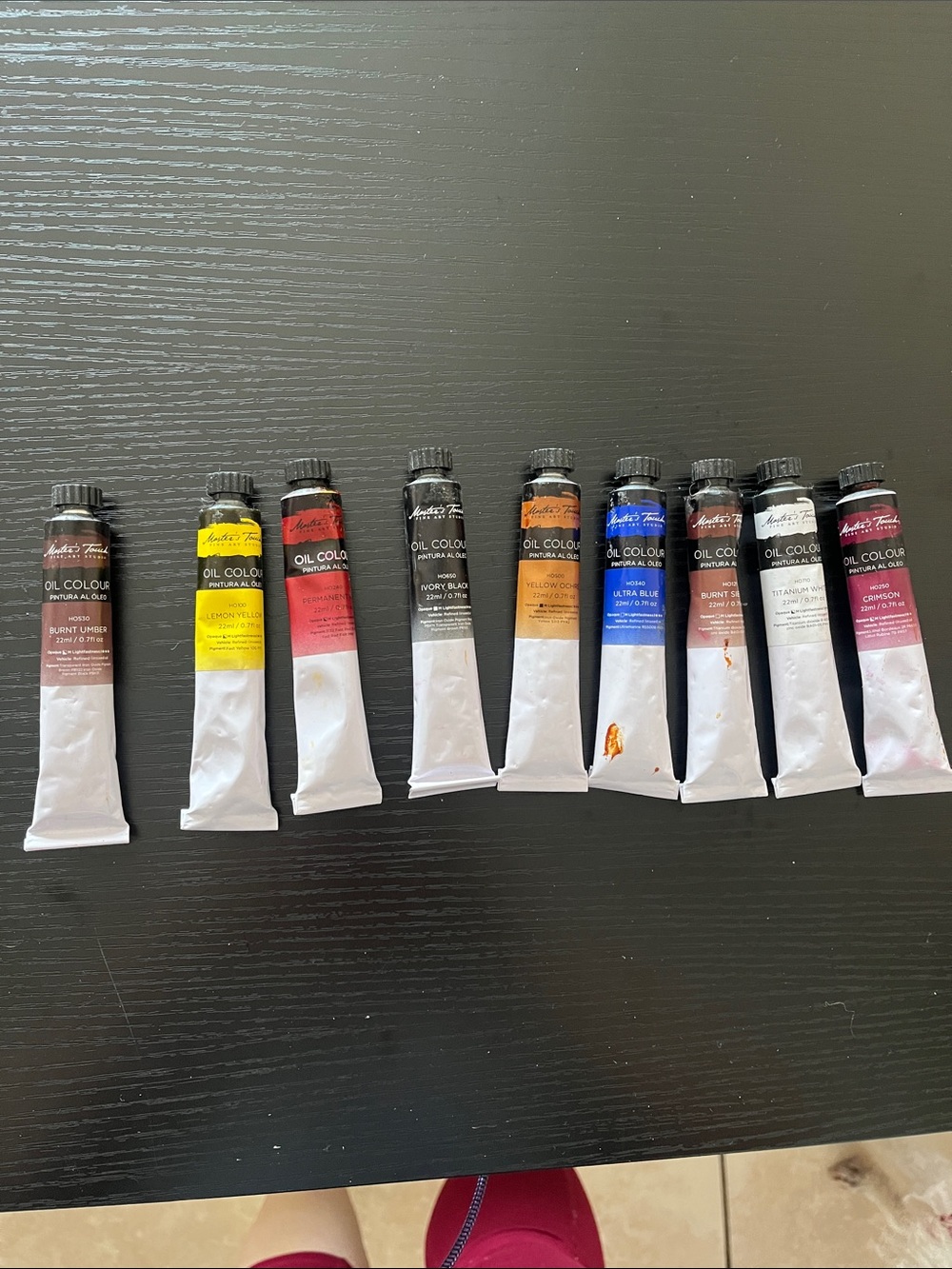 Mont Marte Oil Colour Paint 22mL Set of 9 Assorted Colors